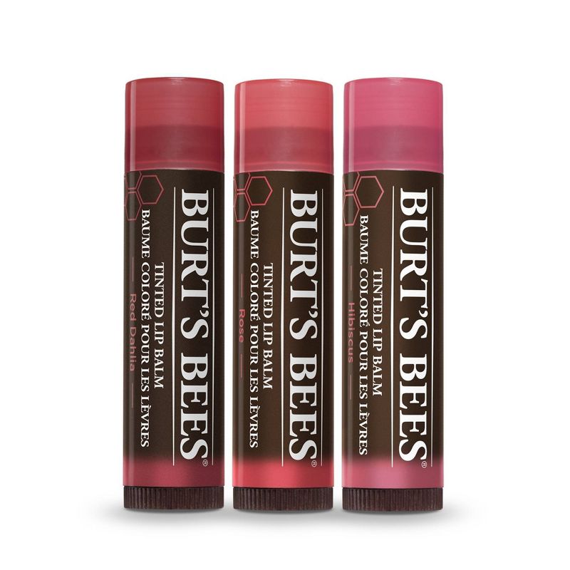 Burt's Bees Festive Kiss Trio Gift Set - 3ct/0.15oz each