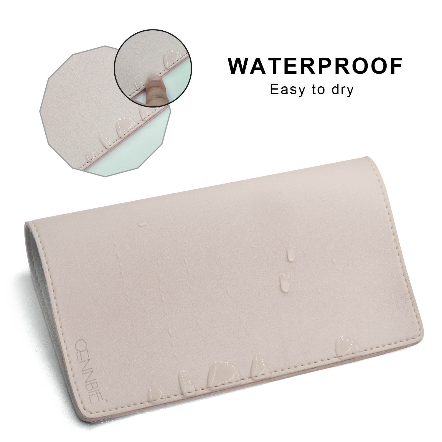 CENNBIE 10.3"x8.3" Artificial Leather Mouse Pad - Gaming and Executive Mousepad (White)