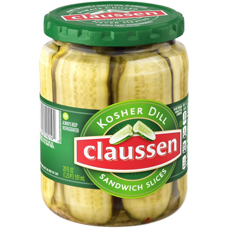 Claussen Dill Sandwich Pickle Slices - 20 fl oz