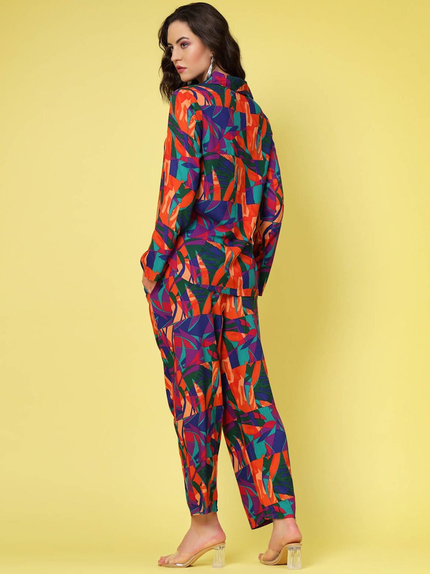 Melon by PlusS Multicolor Printed Shirt With Trousers