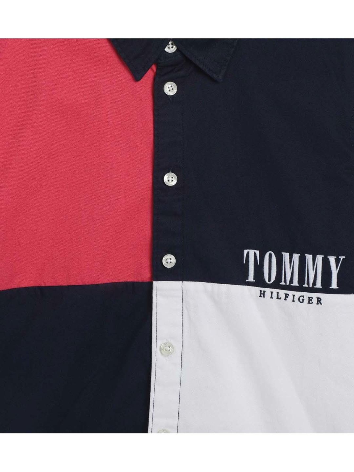 Tommy Hilfiger Kids Multicolor Color Block Regular Fit Shirt