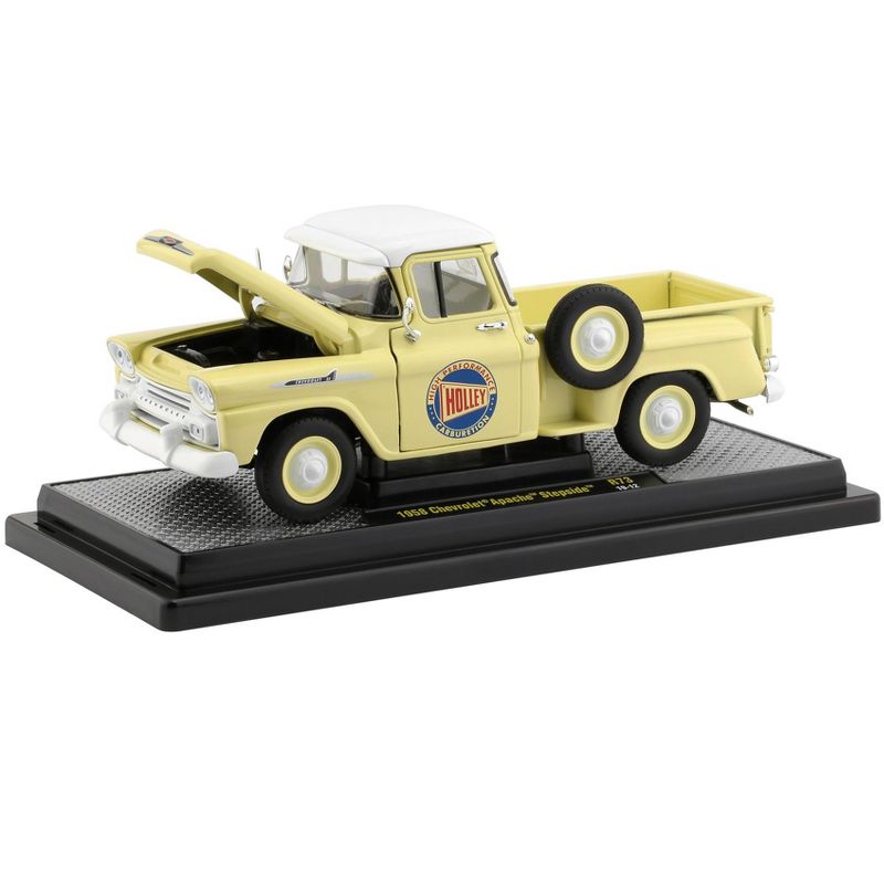1958 Chevrolet Apache Stepside Pickup Truck Rich Cream "Holley" Ltd Ed 5880 pcs 1/24 Diecast Model Car by M2 Machines