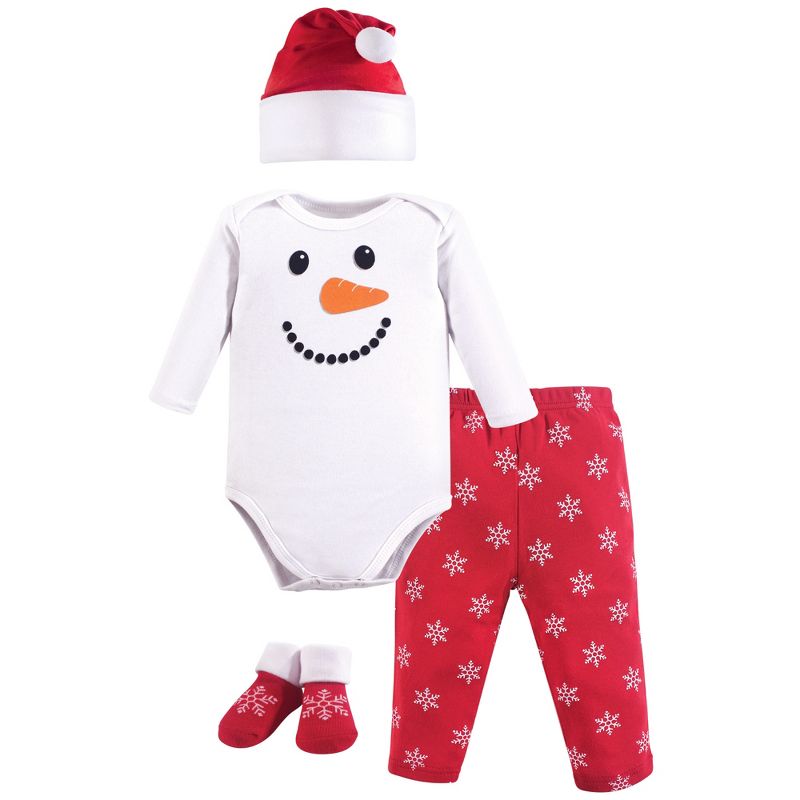 Hudson Baby Infant Unisex Holiday Box Set, Snowman, 0-6 Months