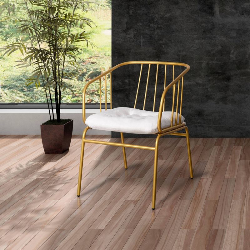 Iron Single Chair Golden - Nuu Garden