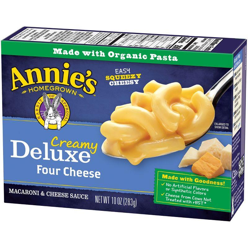 Annie's Homegrown Creamy Deluxe Macaroni Dinner Elbows & Four Cheese Sauce 10oz