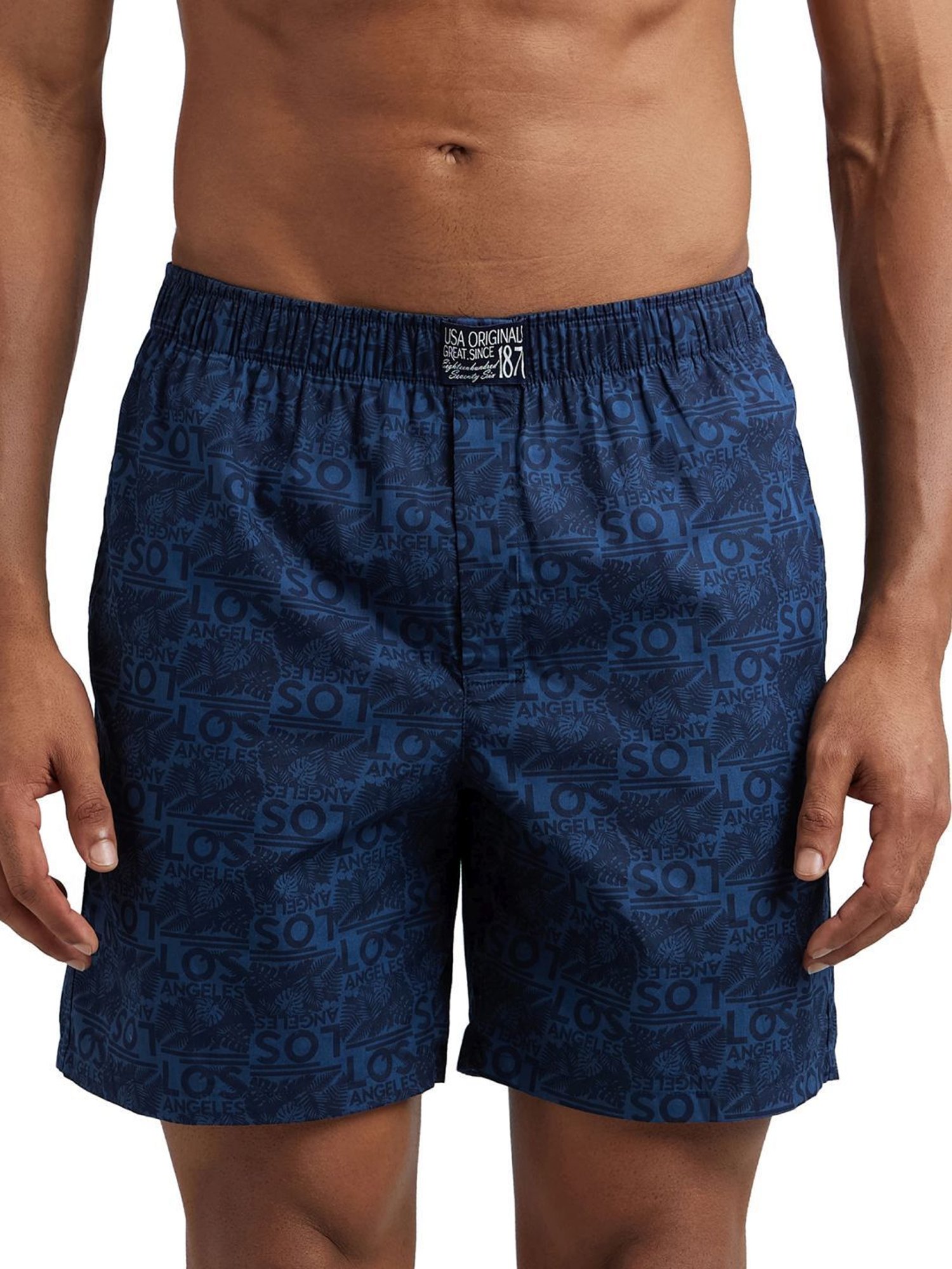 Jockey US57 Men's Super Combed Mercerized Cotton Printed Boxer Shorts (Pack of 2_Prints May Vary)