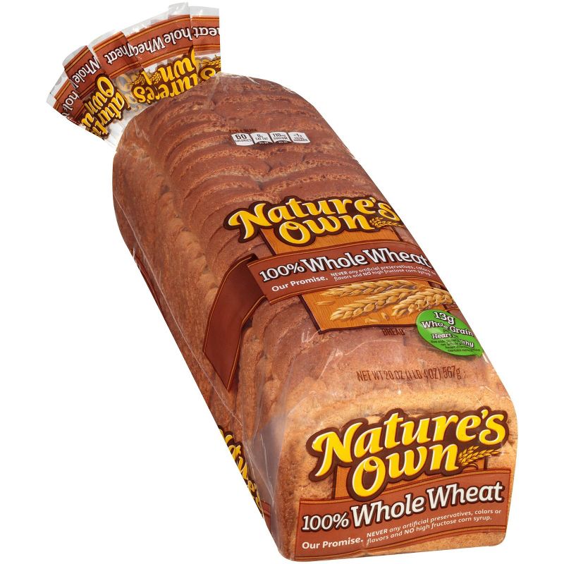 Nature's Own 100% Whole Wheat Bread - 20oz
