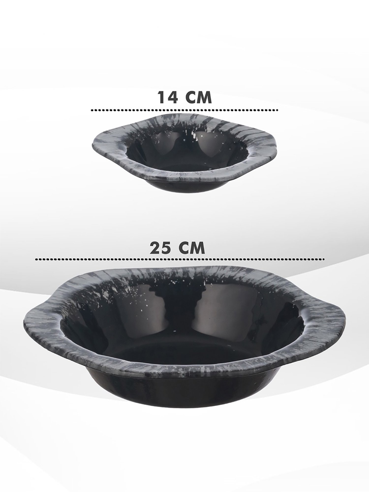 Trovea's Black Glass Pudding Set