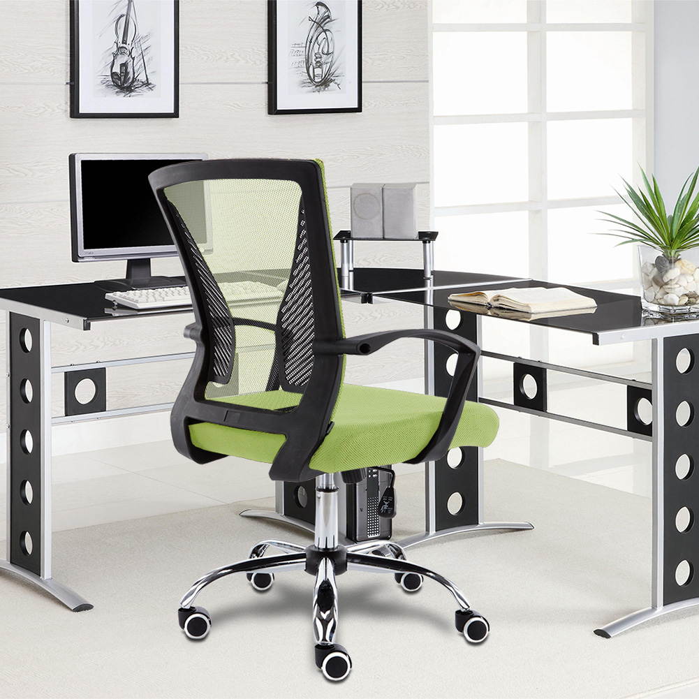Modern Home Zuna Mid-Back Office Chair - Black/Lime