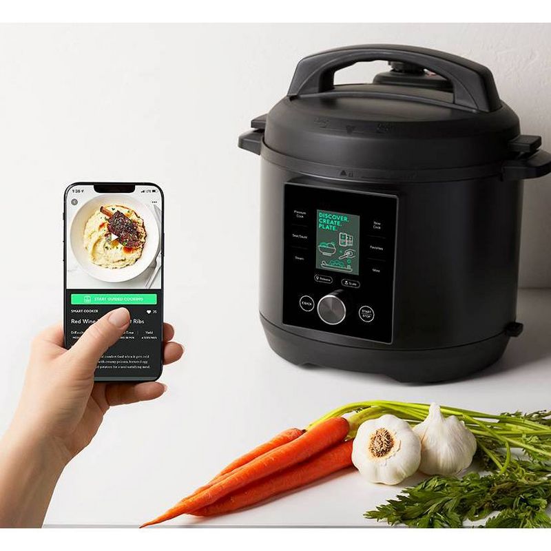 CHEF iQ 6qt Multi-Function Smart Pressure Cooker with Built-in Scale, Pairs With App Via WiFi - Black