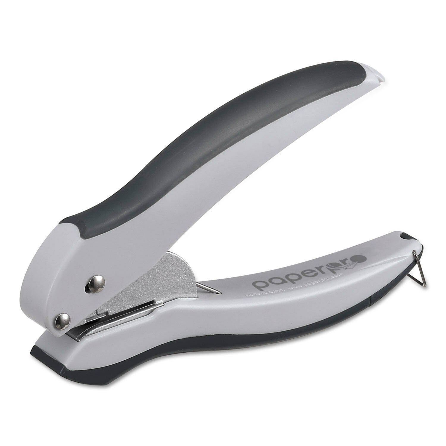 Paperpro-Bostitch inLIGHT One-Hole Punch 10-Sheet Capacity Gray 2402