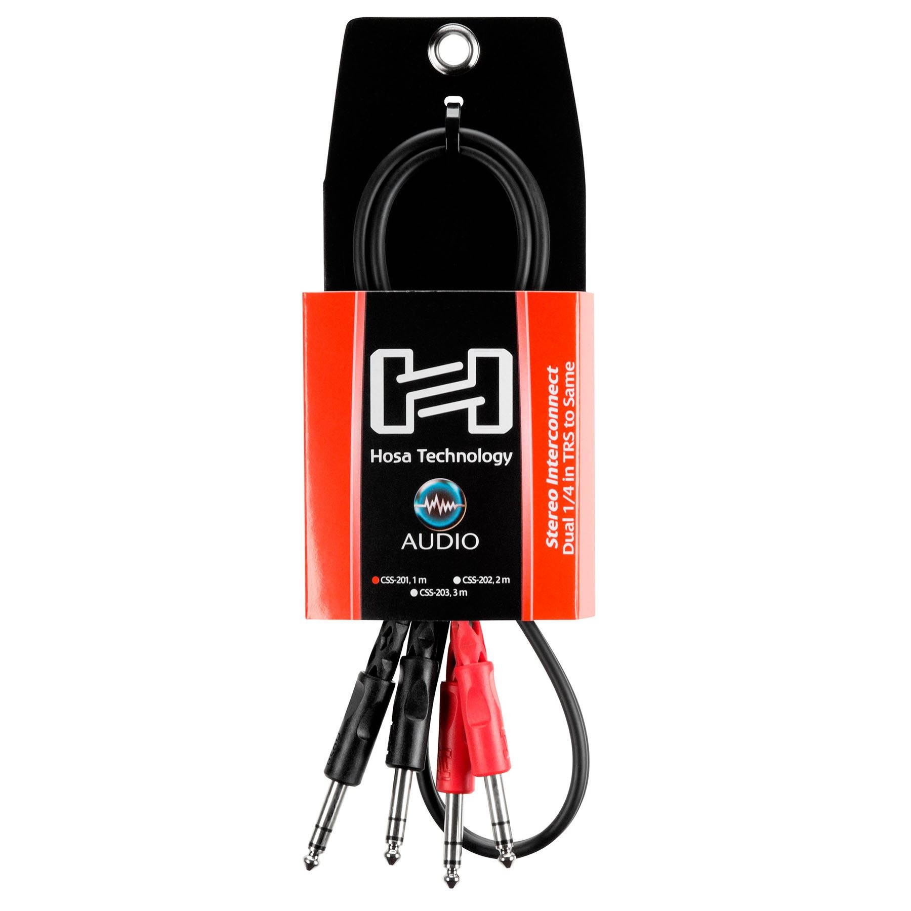 HOSA TECHNOLOGY INC. CSS201 Dual Balanced 1/4-1/4 3.3Ft