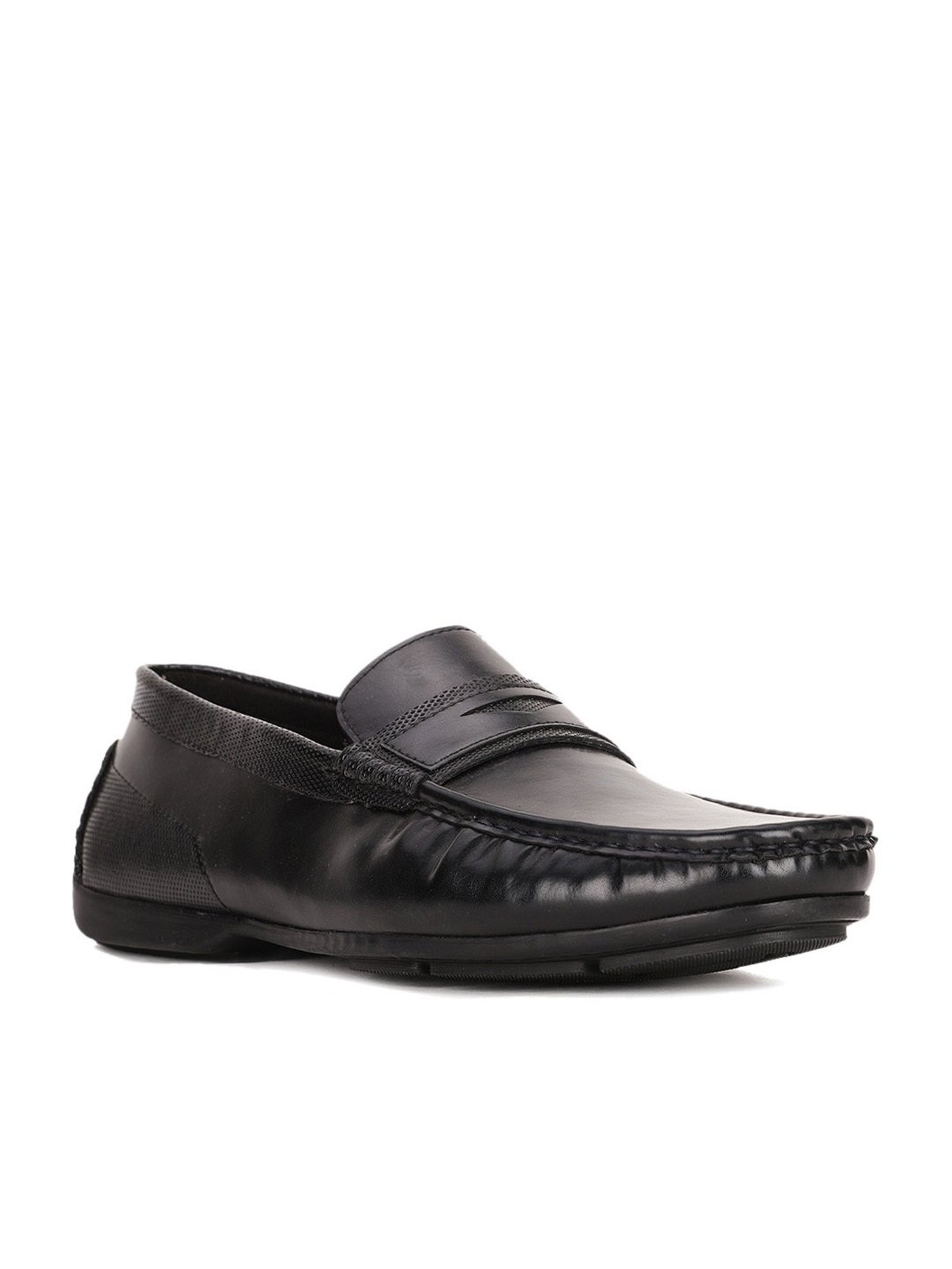Bata Men's Black Casual Loafers