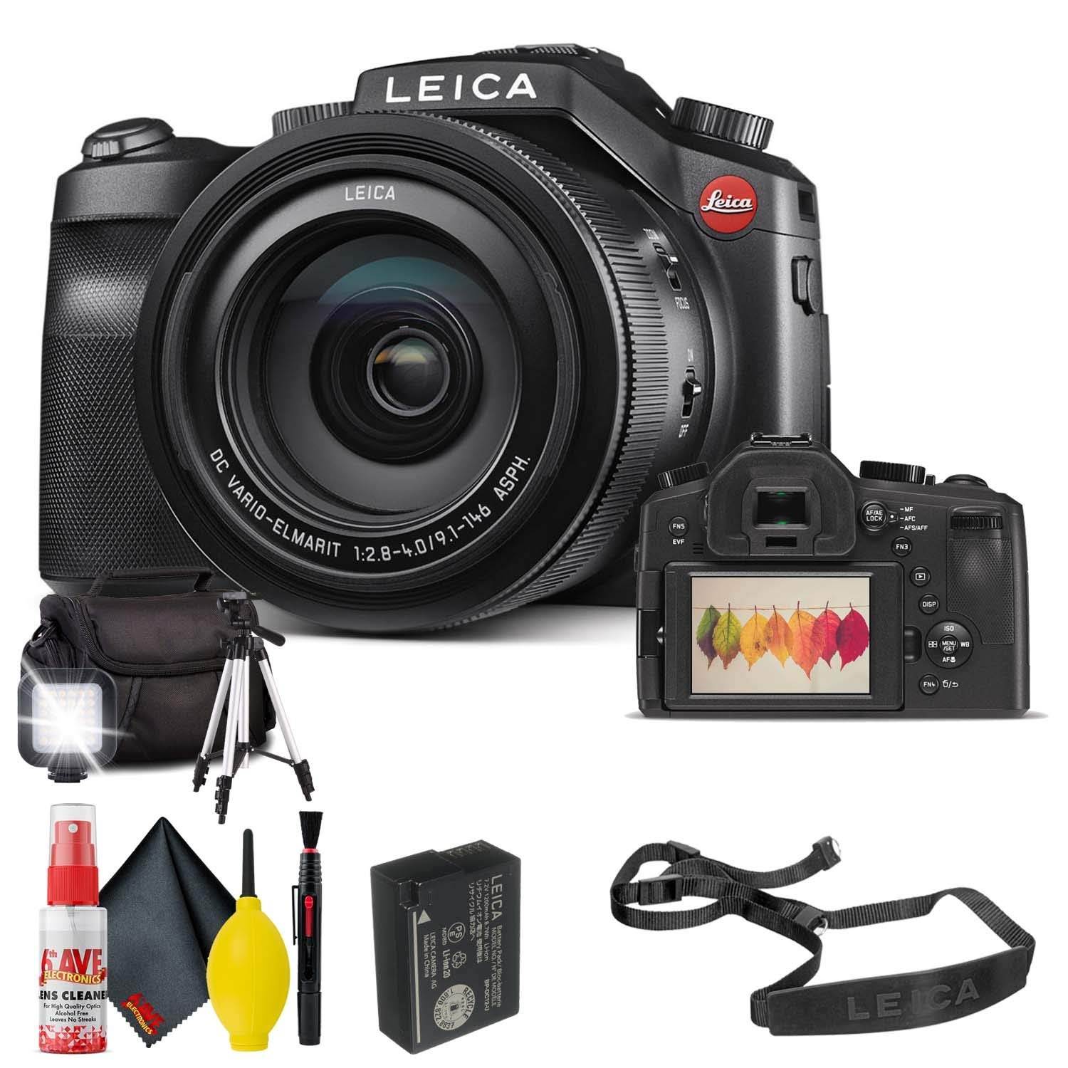 Leica V-LUX (Typ 114) Digital Camera With Carrying Case, Tripod, AND LED Light