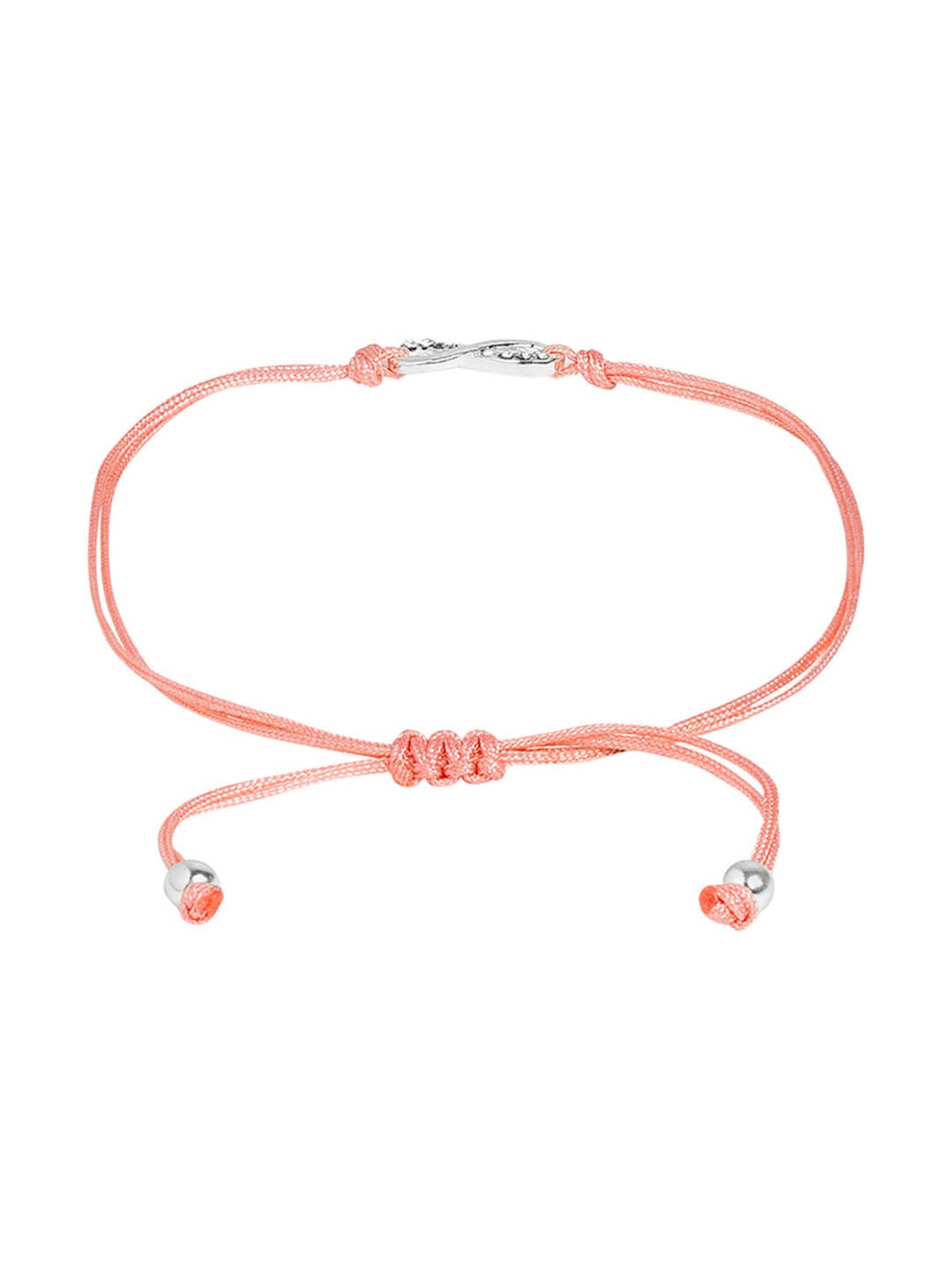 Accessorize London Pink Eternity Friendship Bracelet for Women