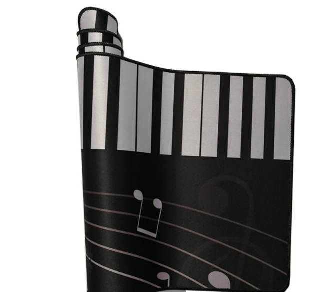 Piano Key Gaming Mouse Pad 300x800mm Locking Edge Large Mousepad Gamer Speed/Control Computer Mouse Mat Rug for CSGO DOTA 2 LOL