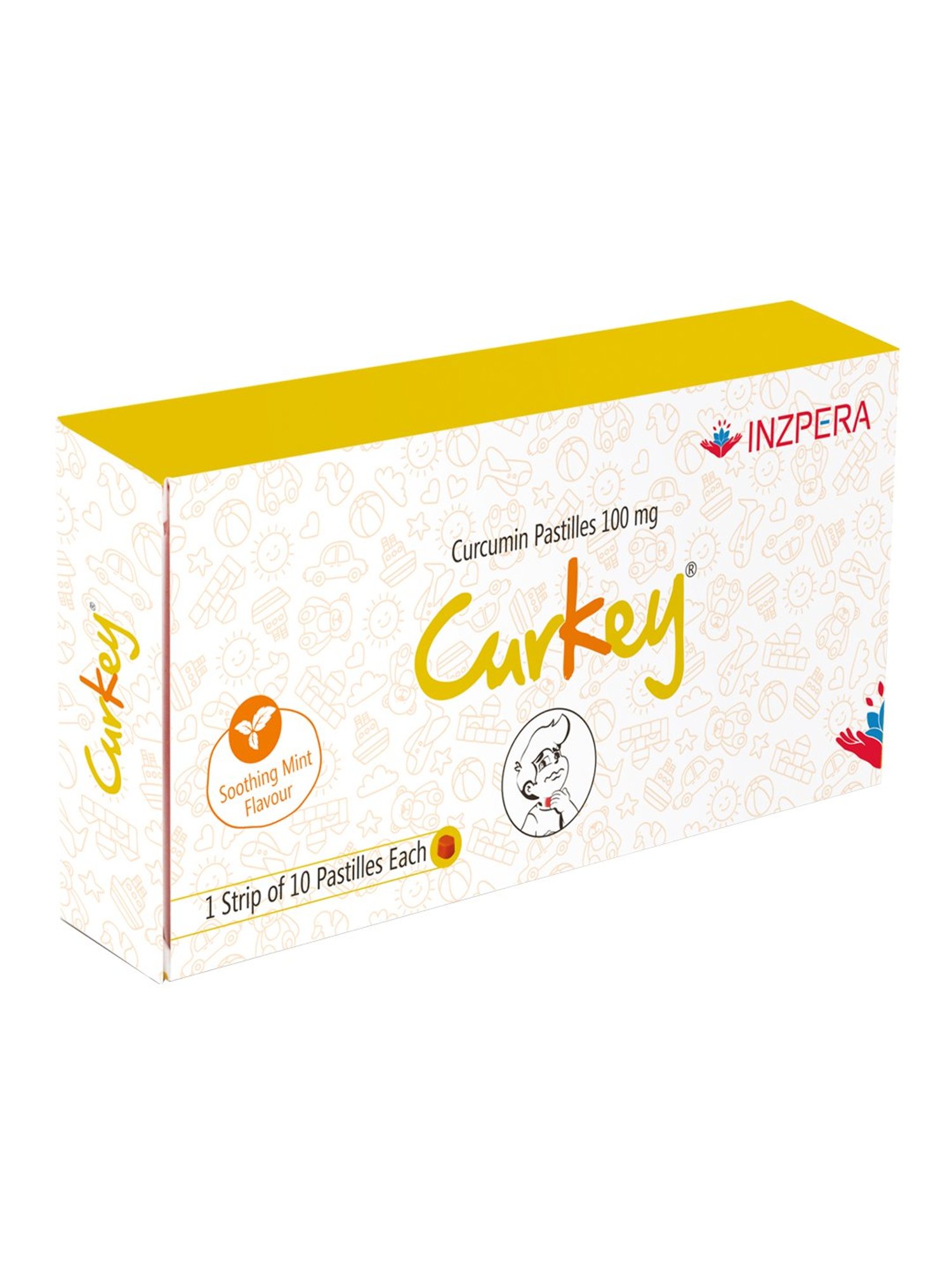 Curkey Curcumin Pastilles (Soothing Mint Flavour) - Pack of 3
