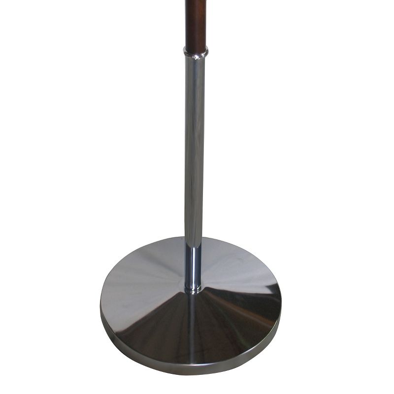 Oxford Ii Valet - Chrome & Walnut Finish - Proman Products