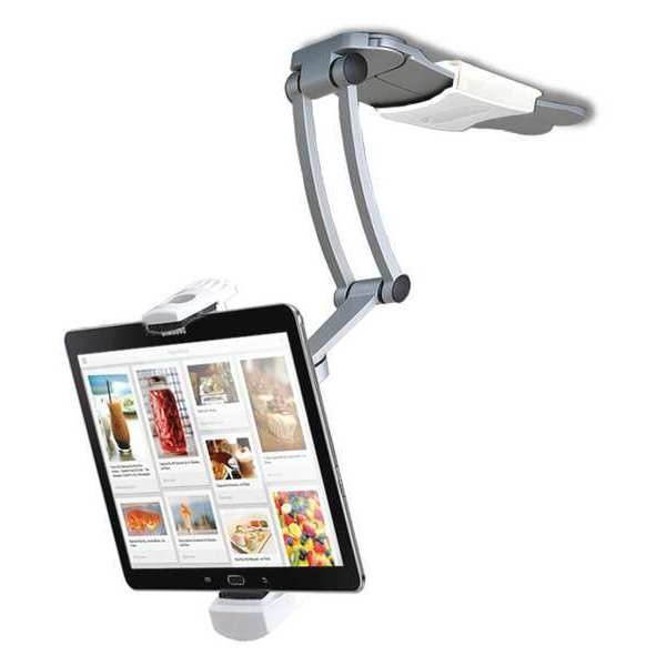 CTA Digital 2-in-1 Kitchen Mount Stand for 7-13 Inch Tablets / iPad Air/ iPad Pro 12.9 / Surface Pro (PAD-KMS)