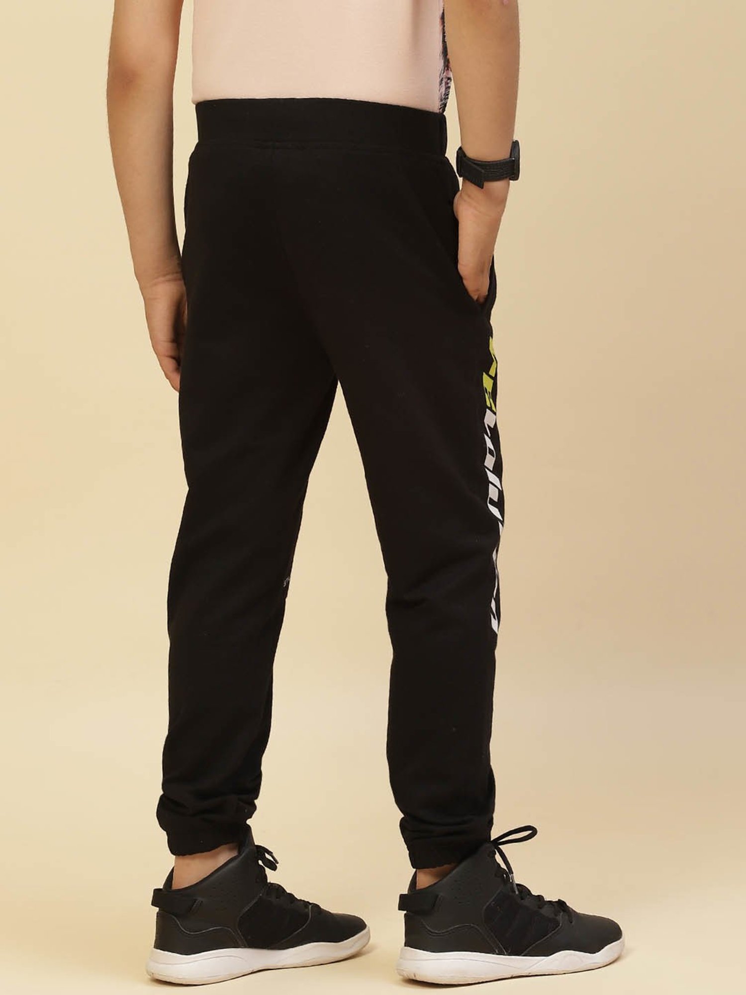 Fame Forever by Lifestyle Boys Tan Cotton Regular Fit Pants