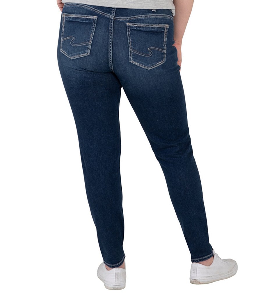 Silver Jeans Co. Plus Size Mid Rise Elyse Skinny Jeans
