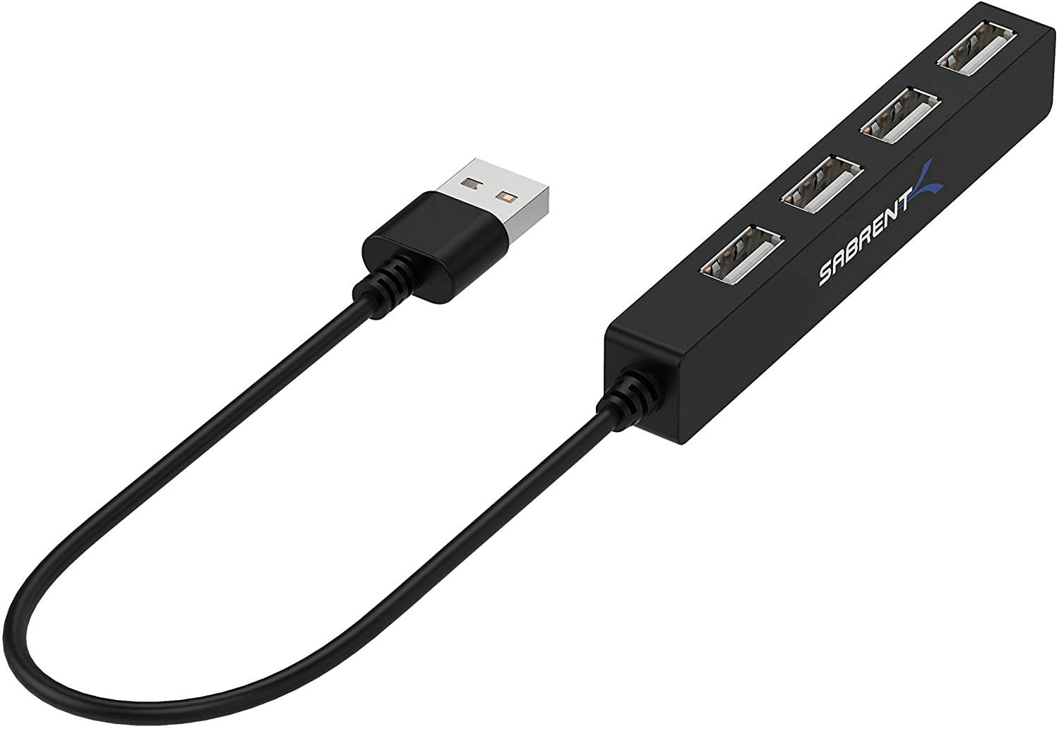 Sabrent 4 Port Portable USB 2.0 Hub (9.5? cable) (HB-MCRM)