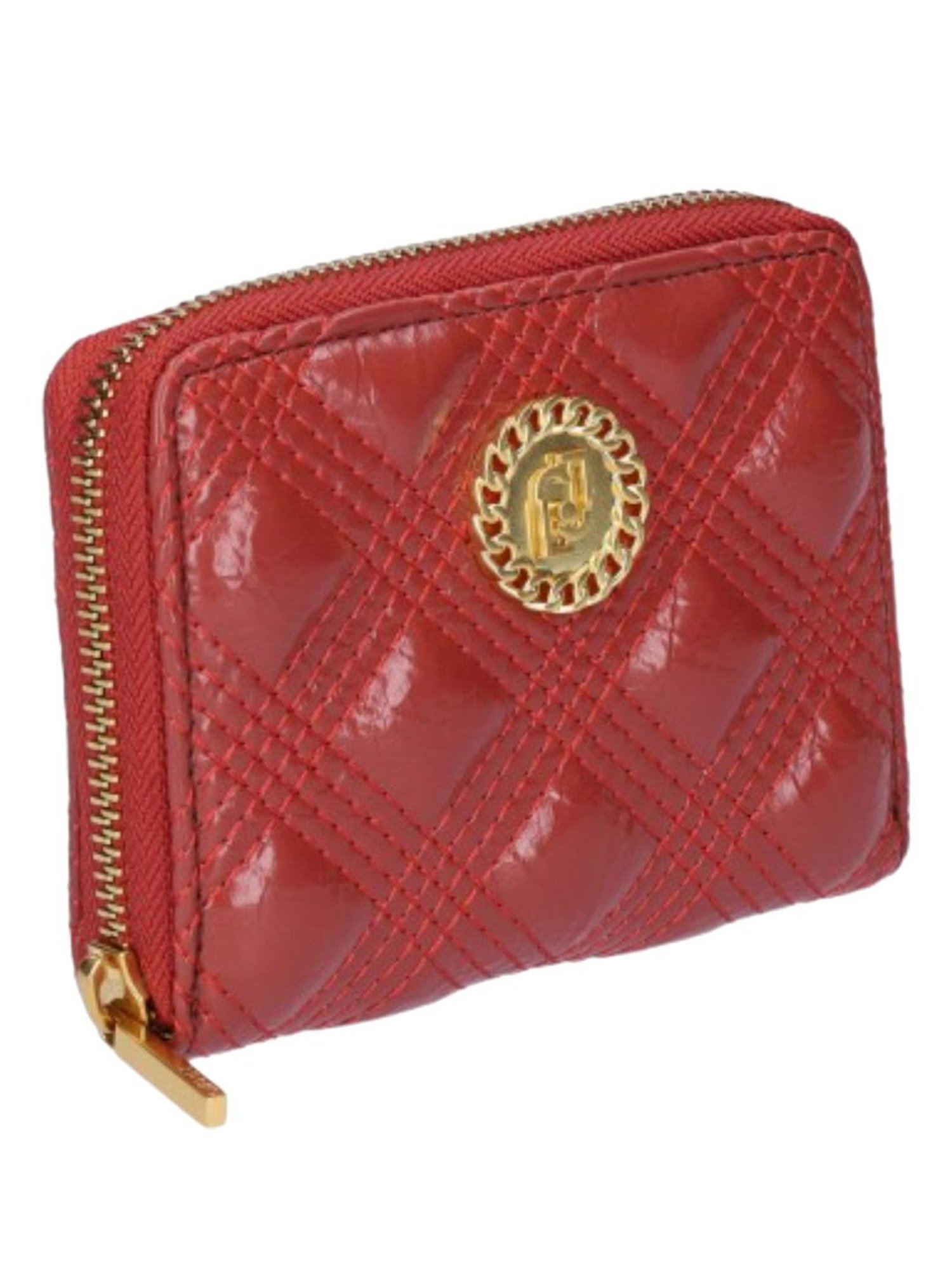 LIU JO Red Tea Textured Medium Wallet