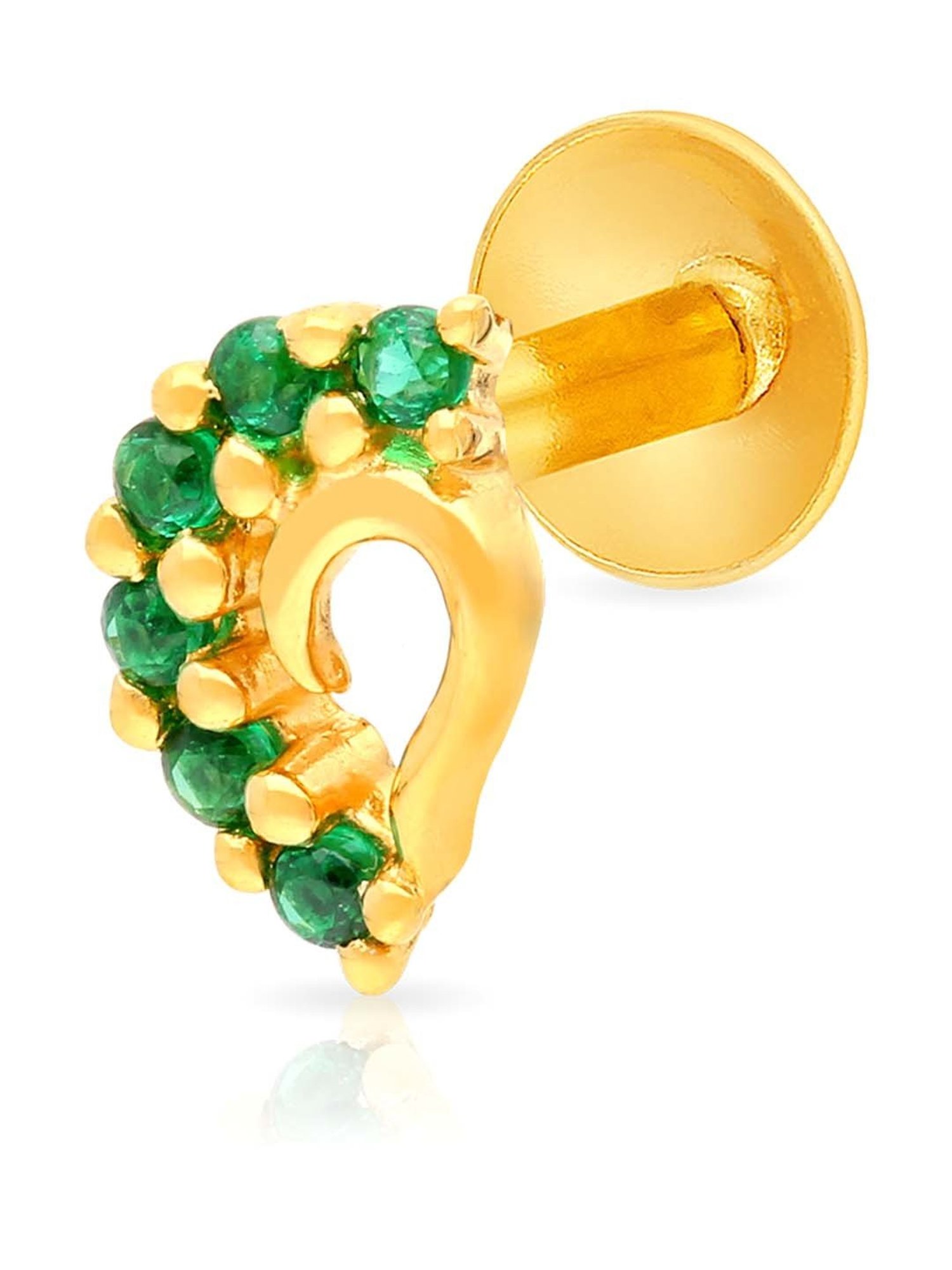 Malabar Gold and Diamonds 22k Gold Nosepin for Women