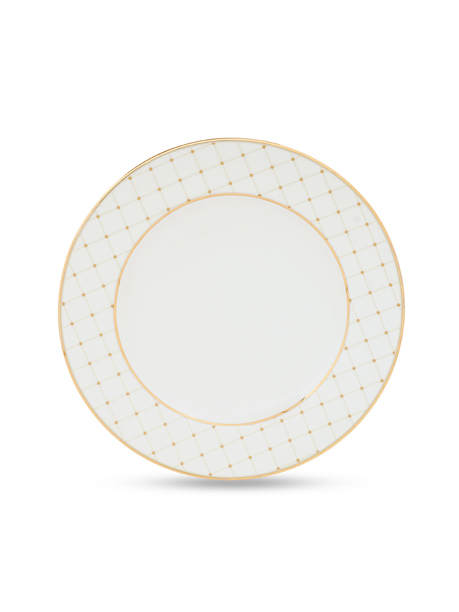 Pure Home and Living White Ceramic Solid Dessert Plates