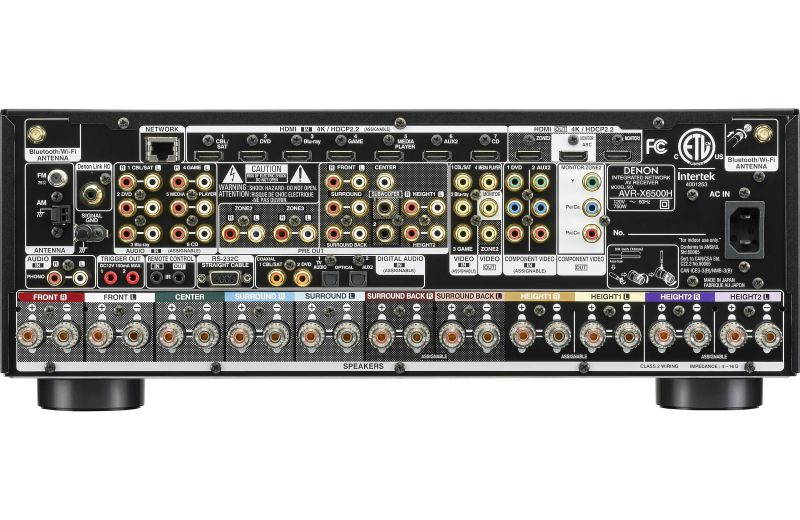 Denon AVR-X6500H 11.2 CH 4K Ultra HD AV Receiver with HEOS