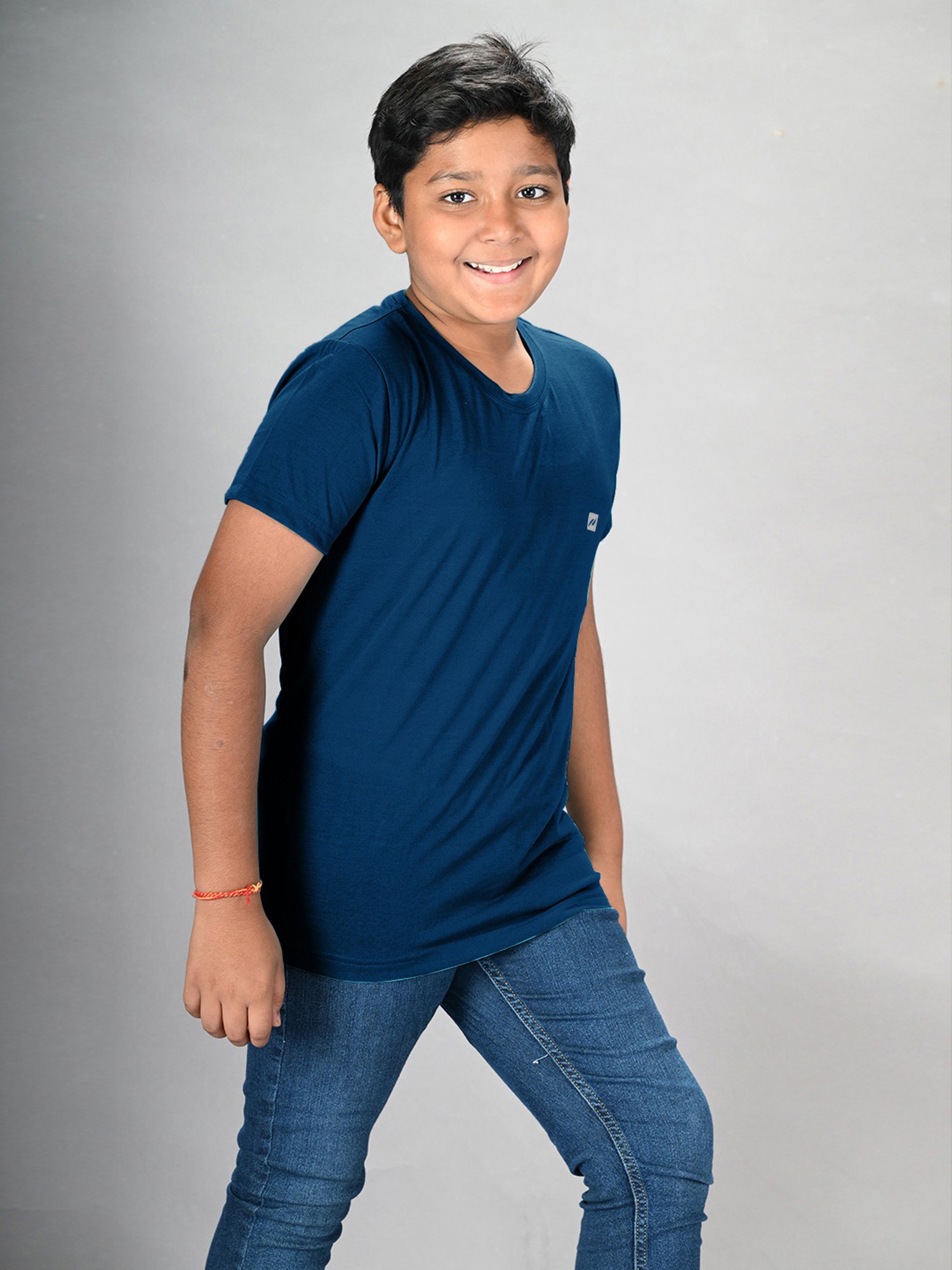 Lux Nitro Boys Green Solid T-Shirt (Pack Of 3)