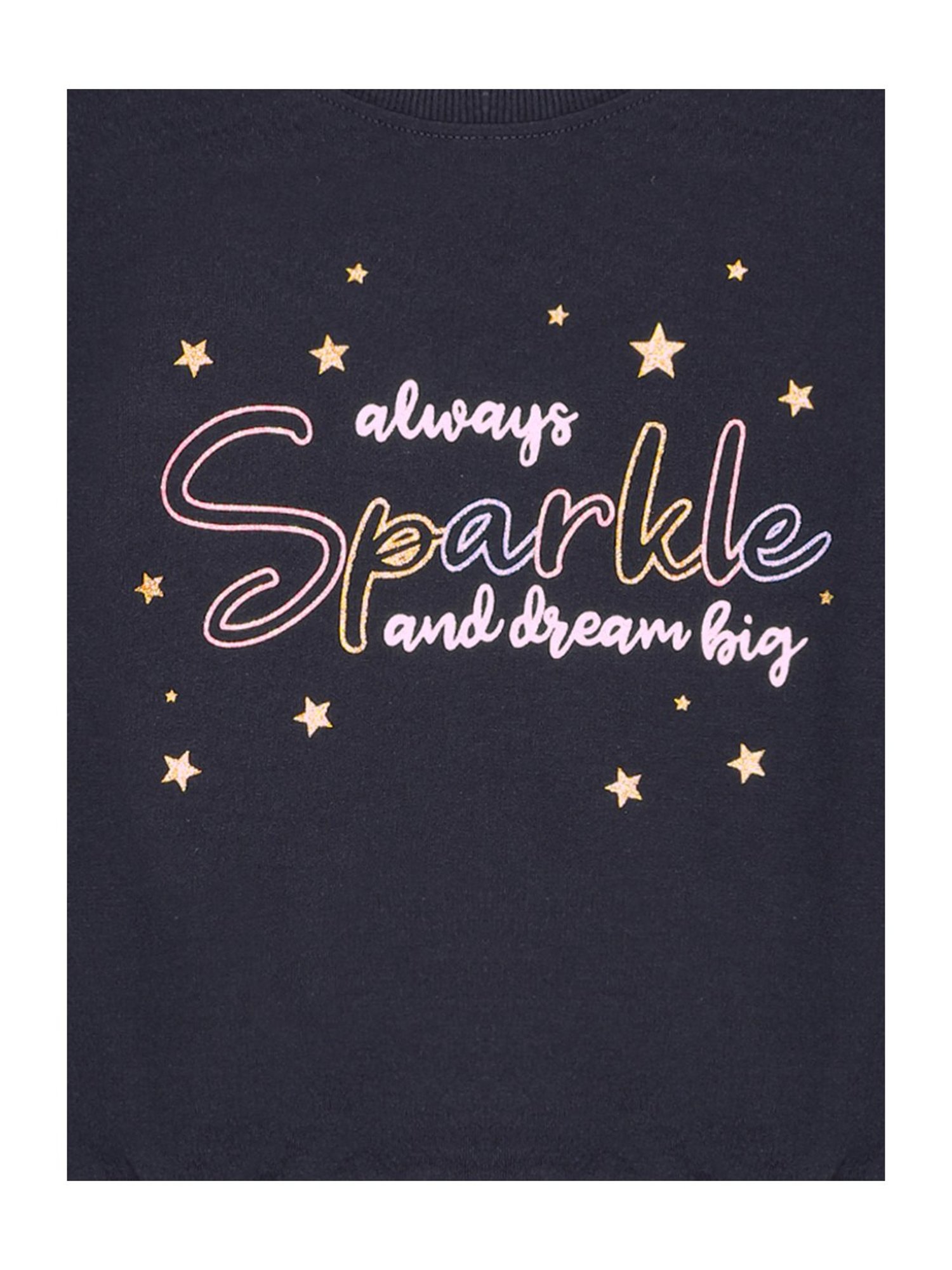 Plum Tree Kids Navy Printed Full Sleeves Sweatshirt