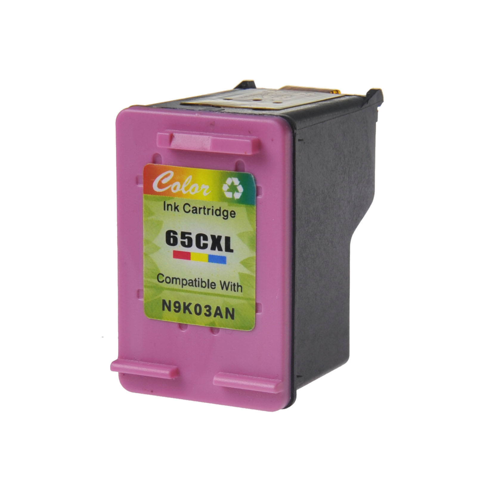 GREENCYCLE High Yield (4 Black,3 Color) 65XL 65 XL N9K04AN N9K03AN Ink Cartridge Compatible HP Deskjet Printers - With Chip