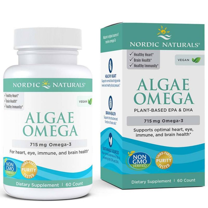 Nordic Naturals Algae Omega Softgels Dietary Supplement - 60ct