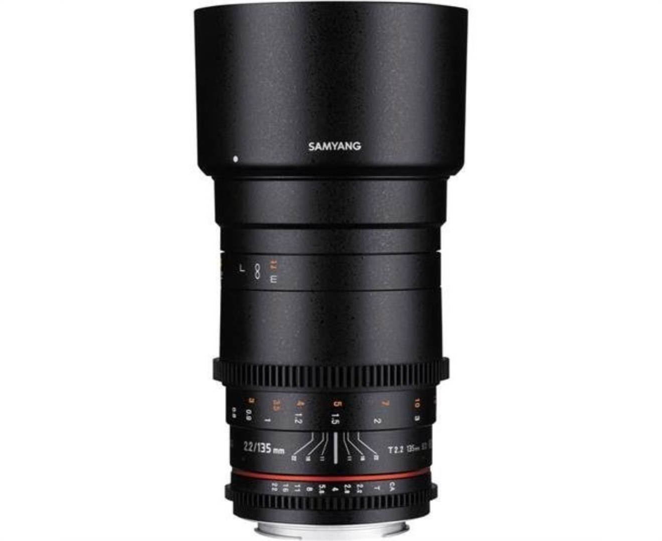 Samyang SYDS135M-NEX VDSLR II 135 mm f/2.2-22 Telephoto-Prime Lens for Sony A...