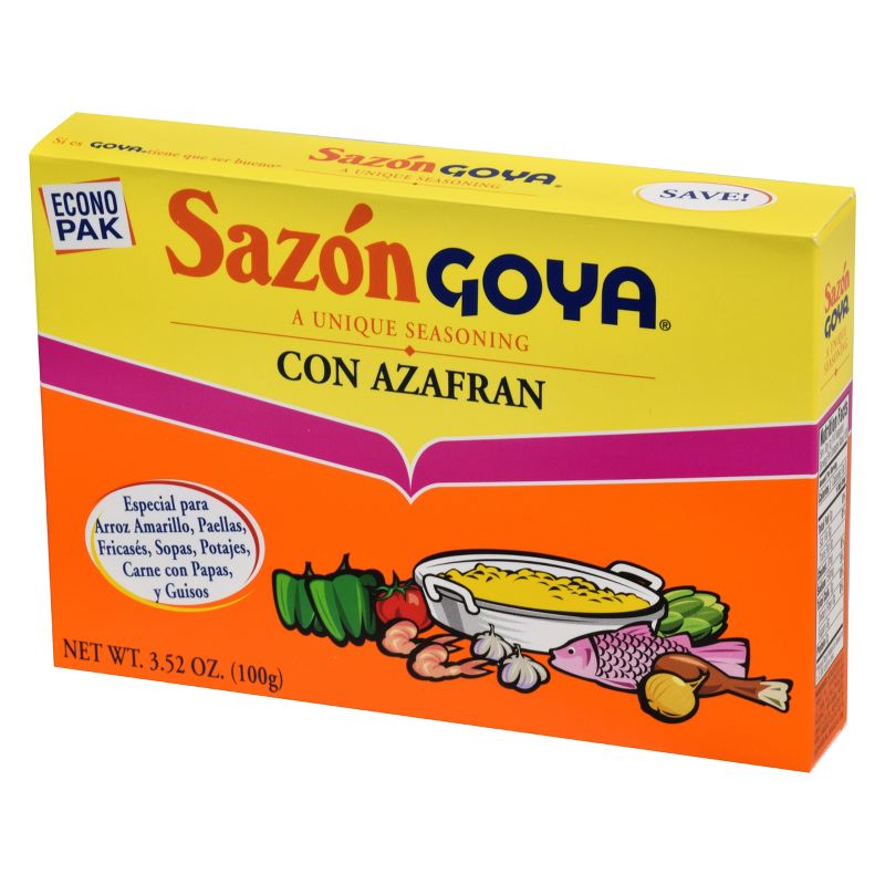 Sazon Goya Unique Seasoning with Azafran - 3.52oz