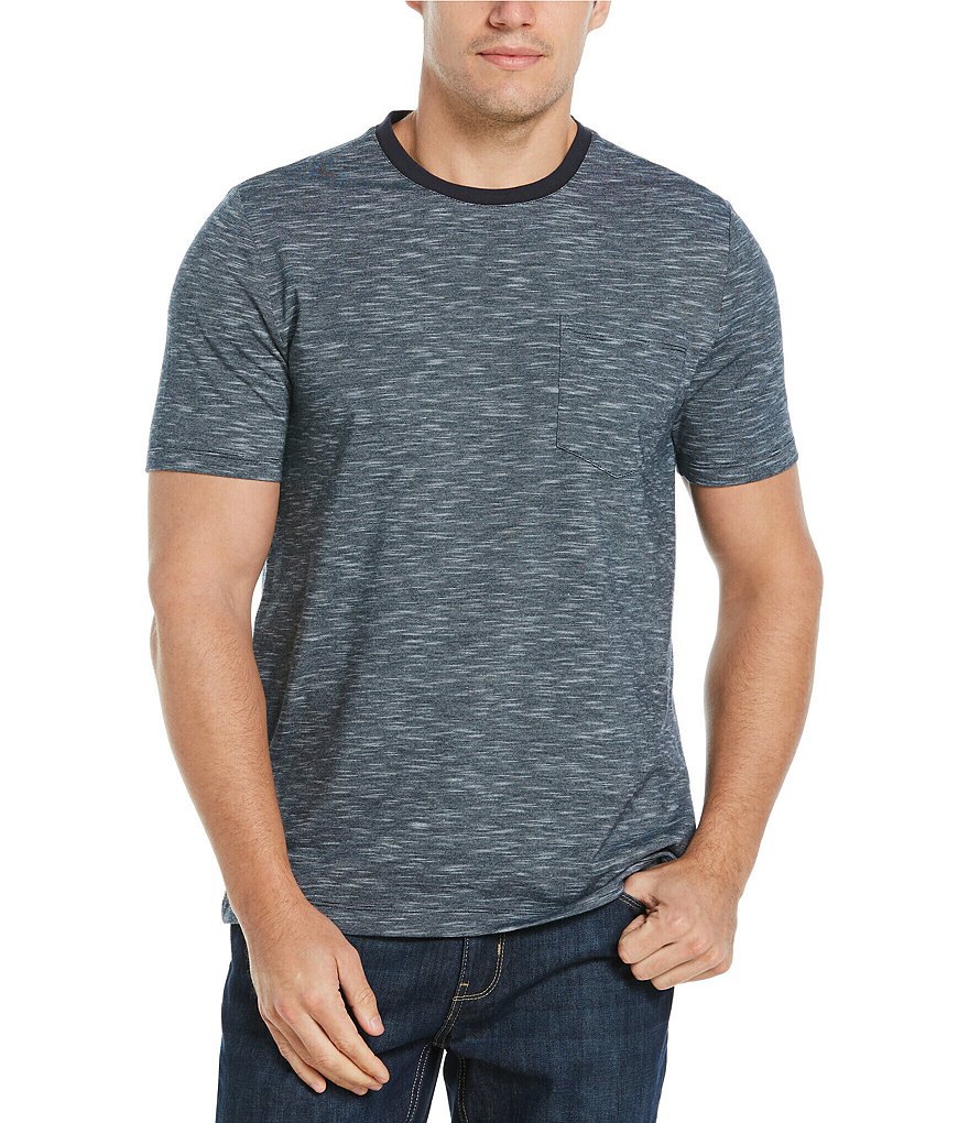 Perry Ellis Big & Tall Textured Short-Sleeve Tee