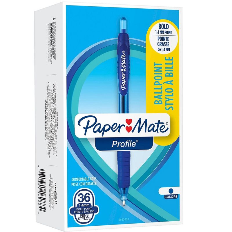 uni-ball Roller Ball Stick Pens, 0.5 mm Micro Tip, Blue, pk of 12