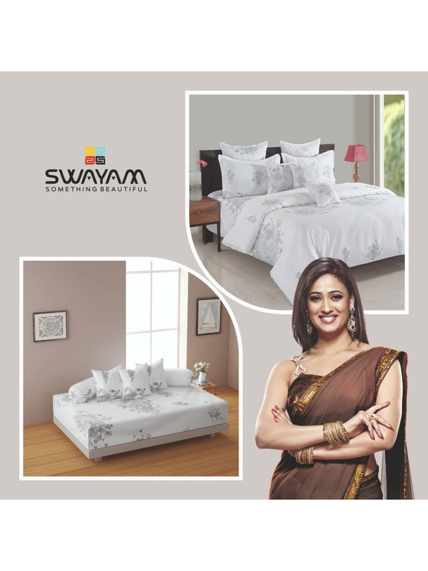 Maspar Purple 100% Cotton 200 TC Bed Sheet Set