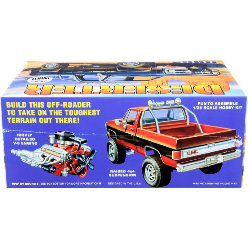 Skill 2 Model Kit 1984 GMC Pickup Truck (Molded in White) "Deserter" 1/25 Scale Model by MPC