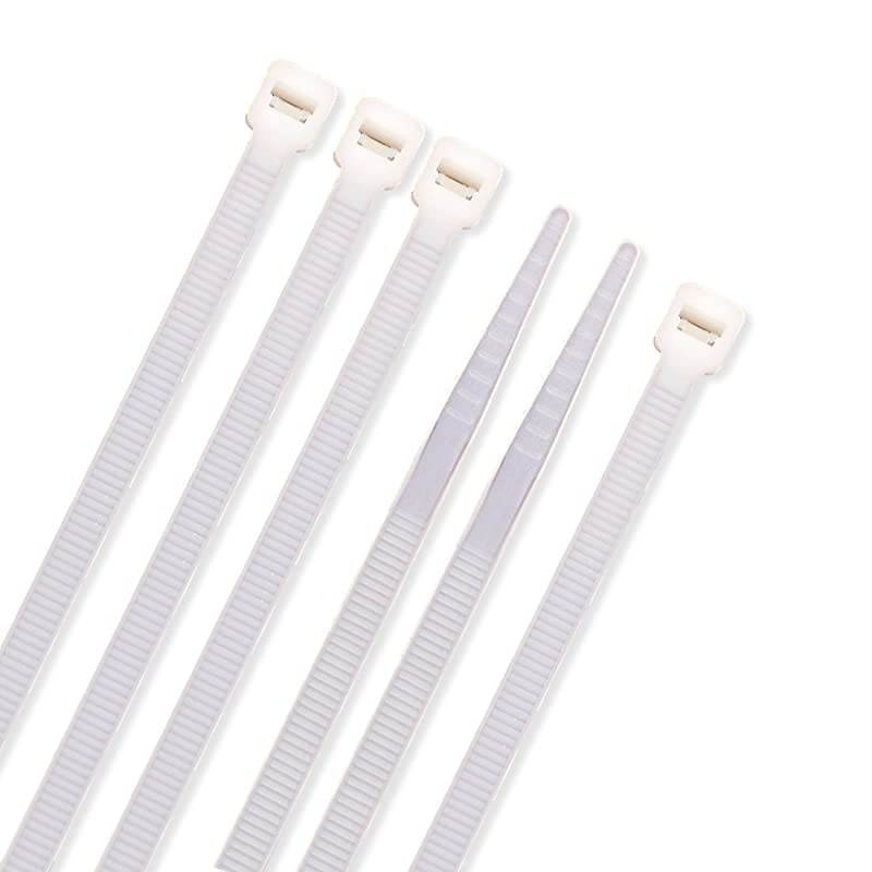 Extra Heavy Duty 12 inch Standard White Cable Ties Industrial Strength Durable Outdoor Use Zip Ties