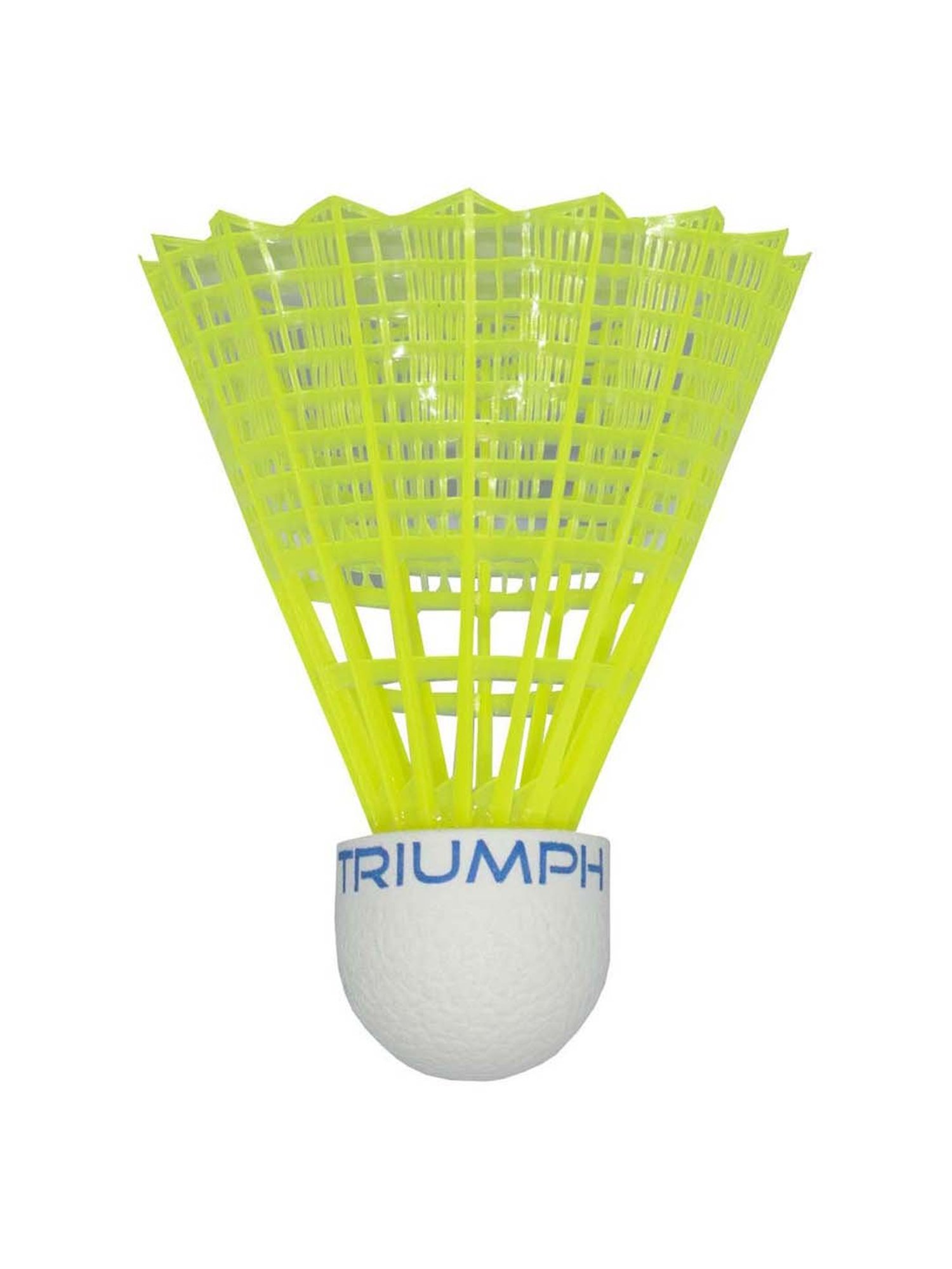 Triumph Multicolored Badminton Racquet with Champion 350 Shuttlecock for Men (6Pcs)
