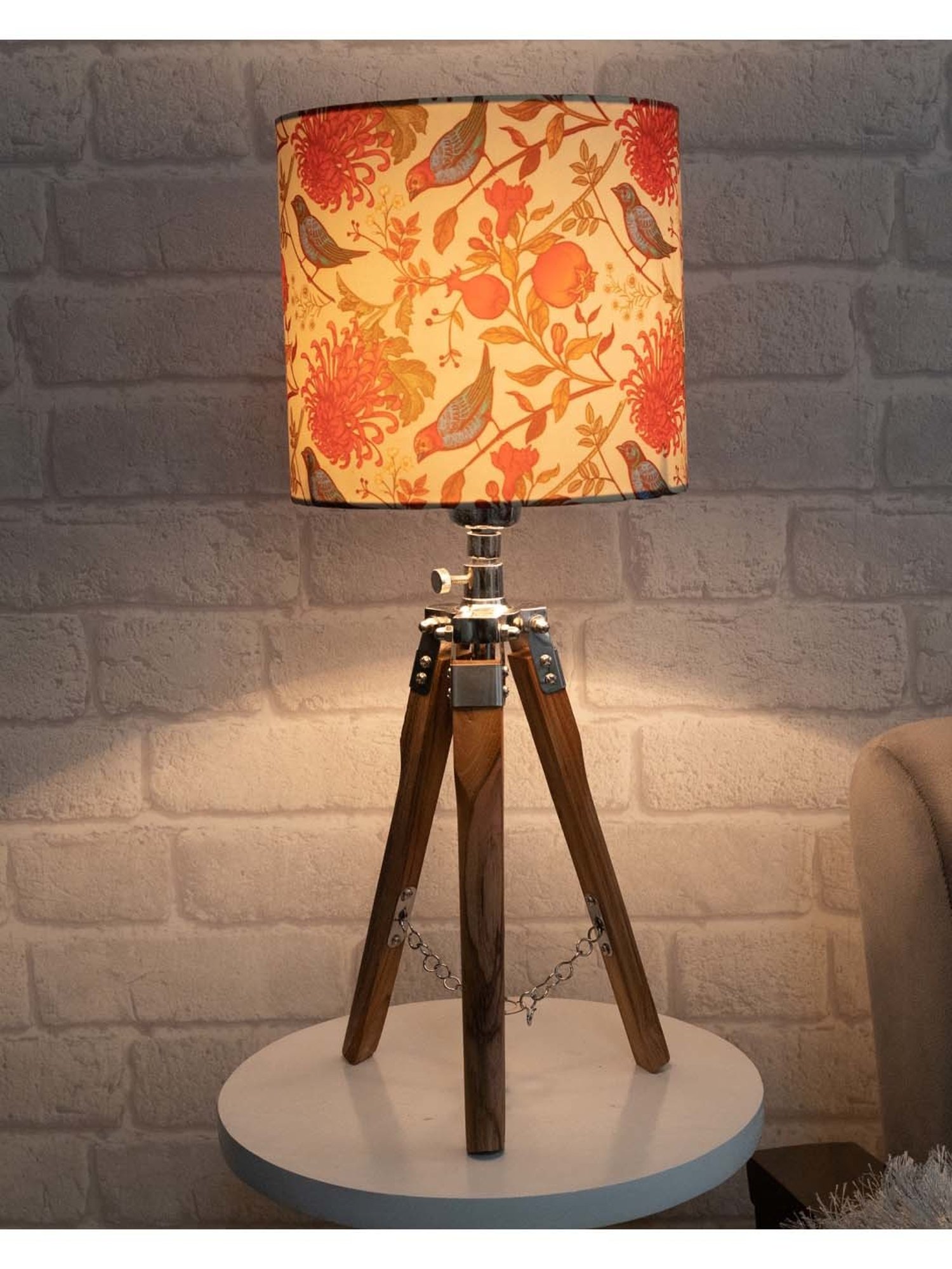 Homesake 'Modern' Multicolor Wood Table Lamp with Base - Set of 1