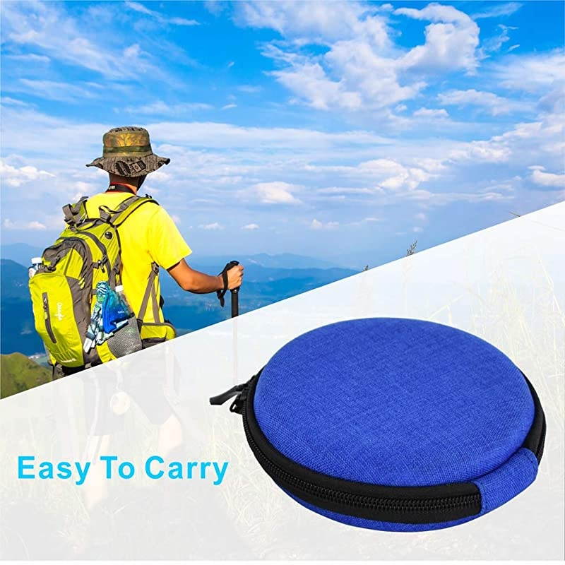 Card Holder Shockproof Stress Resistant Card Case Organizer with 12 Card Slots for Cards TF Cards Blue