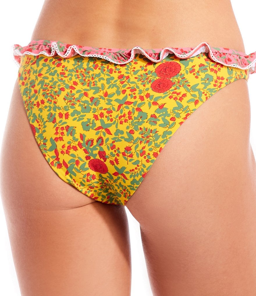 Roller Rabbit Family Matching Rhody Mixed Floral Ruffle Classic Hipster Swim Bottom