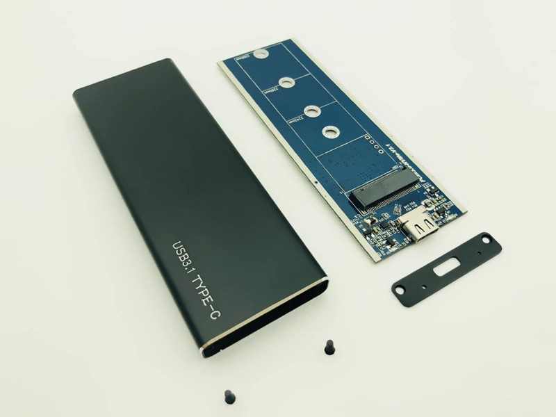 NVME PCIE USB3.1 HDD Enclosure Metal Case Type-C to M.2 NVME M Key SSD Case Adapter External Mobile Box for 2230-2280 SSD M2