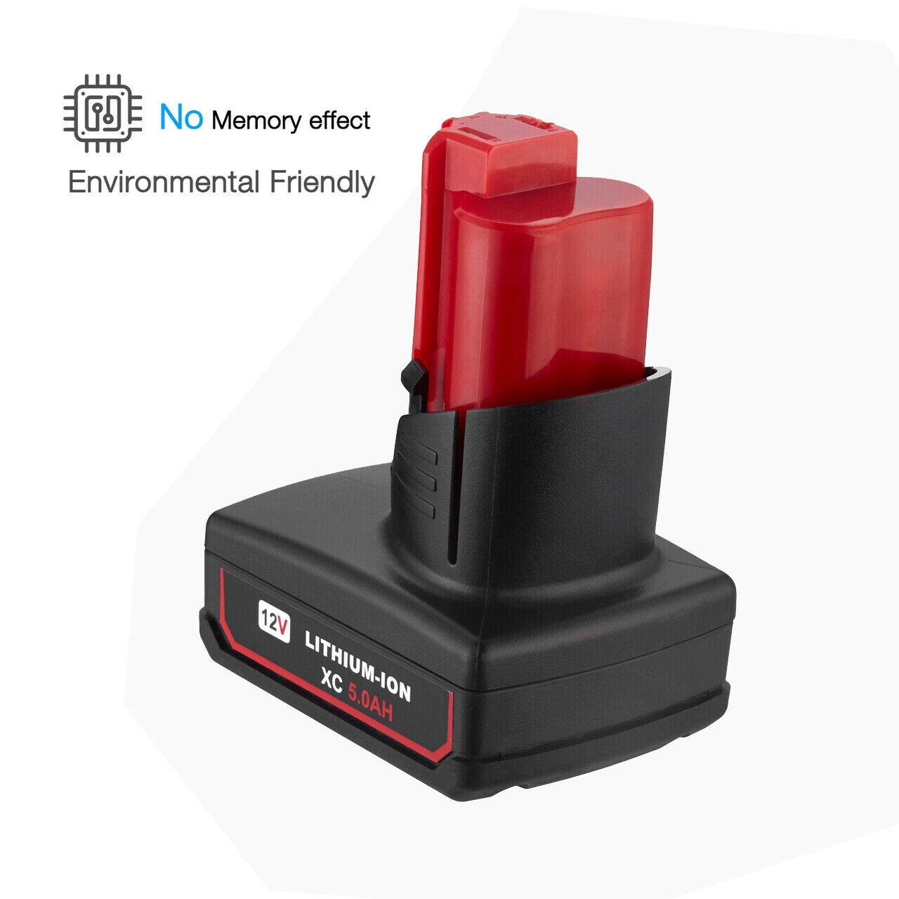 2X 12V 5.0AH For Milwaukee M12 48-11-2460 XC 5.0 Lithium Battery 48-11-2440 2401