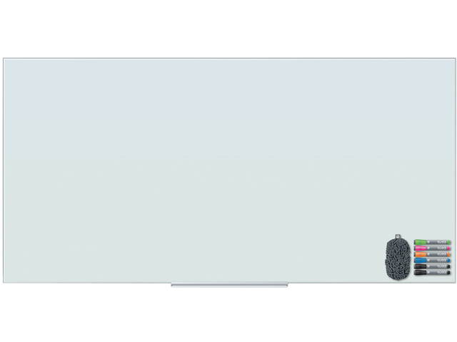 U Brands 3978U00-01 Floating Glass Dry Erase Board, 72" x 36", White
