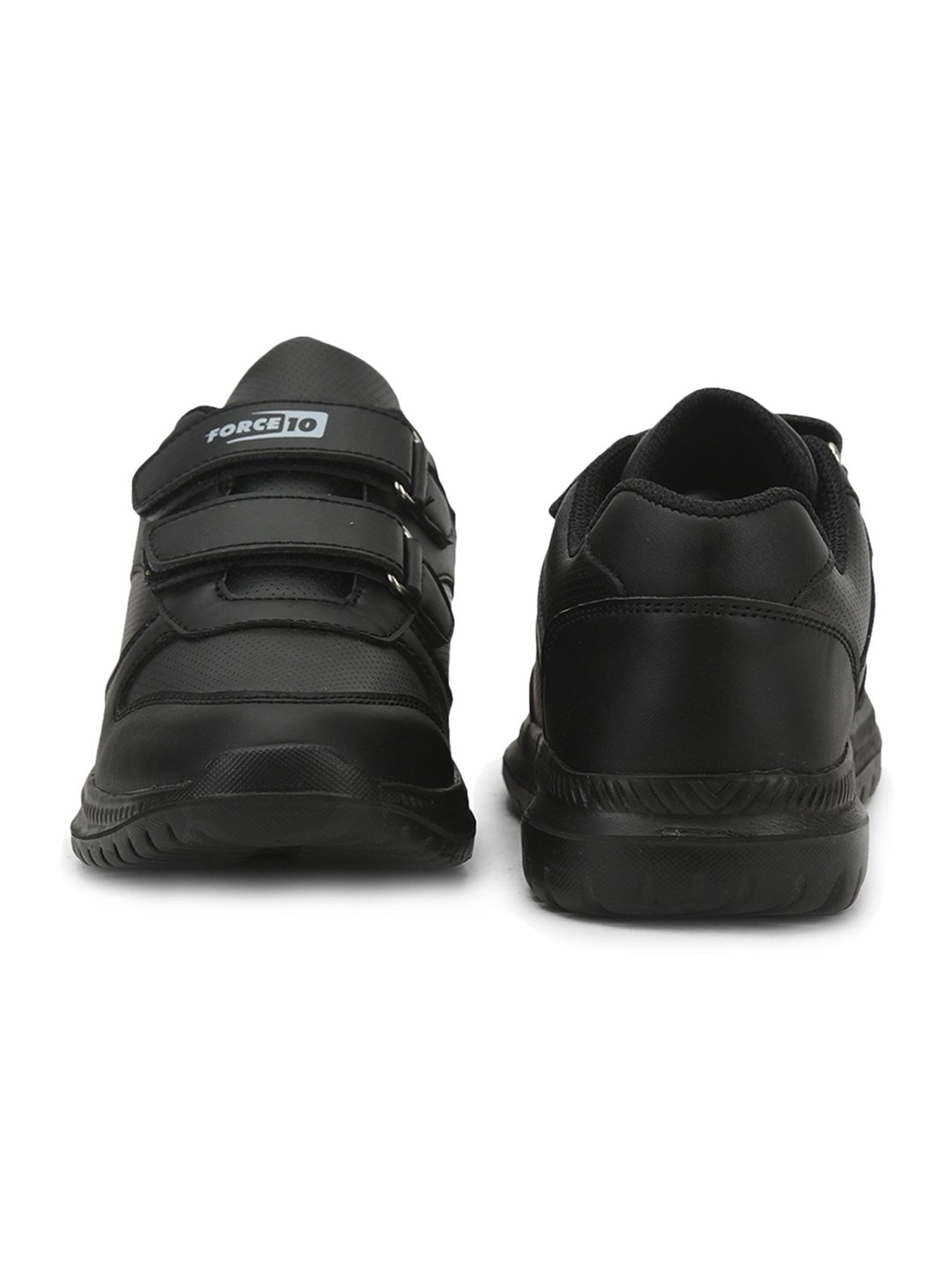 Force 10 By Liberty Kids Black Velcro Shoes