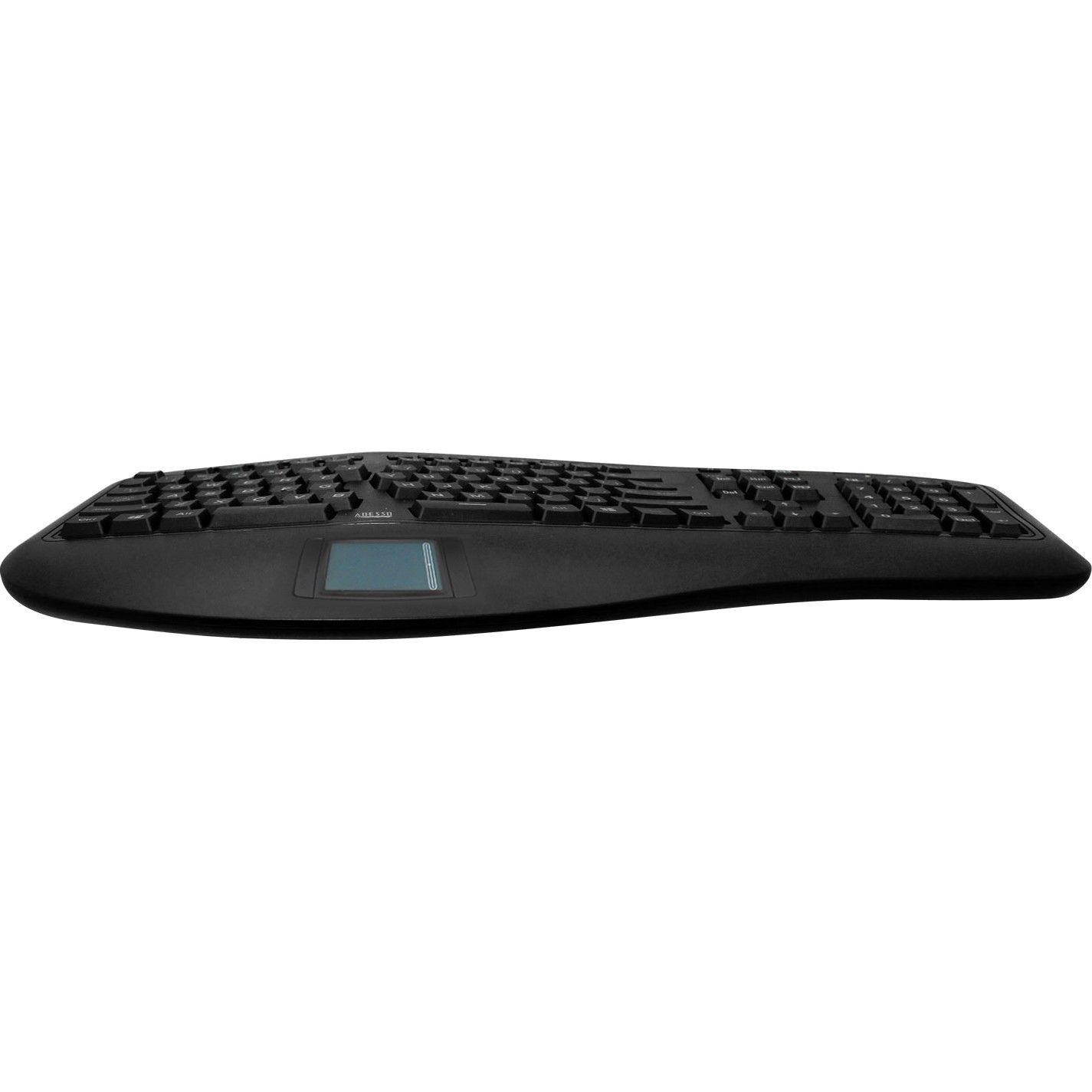 Adesso Tru-Form 450 - Ergonomic Touchpad Keyboard (akb-450ub) (akb450ub)